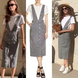 Maje Ritano Striped Denim Dress